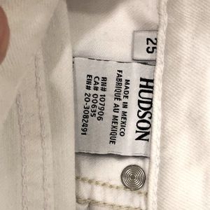 Hudson: High-rise Zoeey Pintuck straight crop